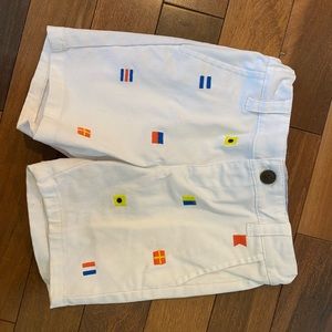 Janie and jack boys flags nautical cruise shorts
